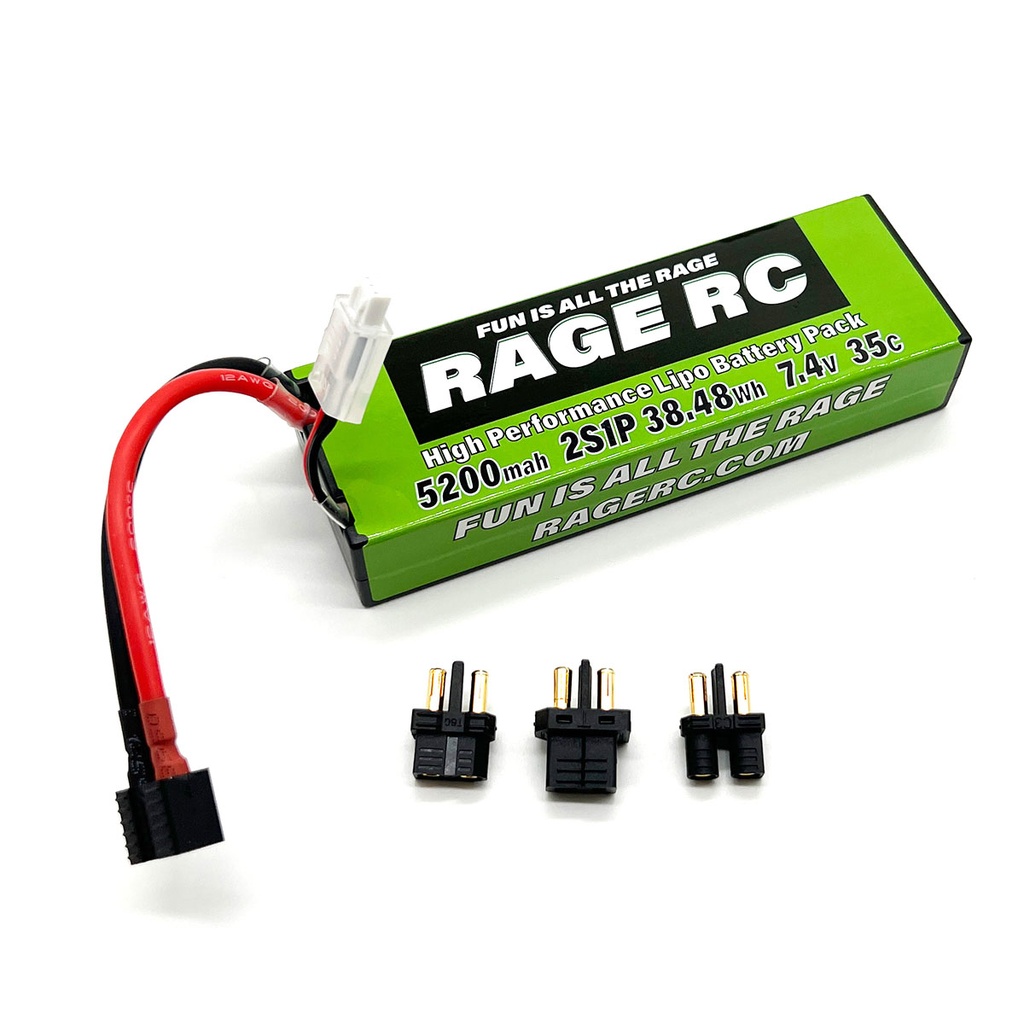 [RGRLP52002S35U] 5200mAh 2S 7.4V 35C Hard Case LiPo Battery w/Uni Connector