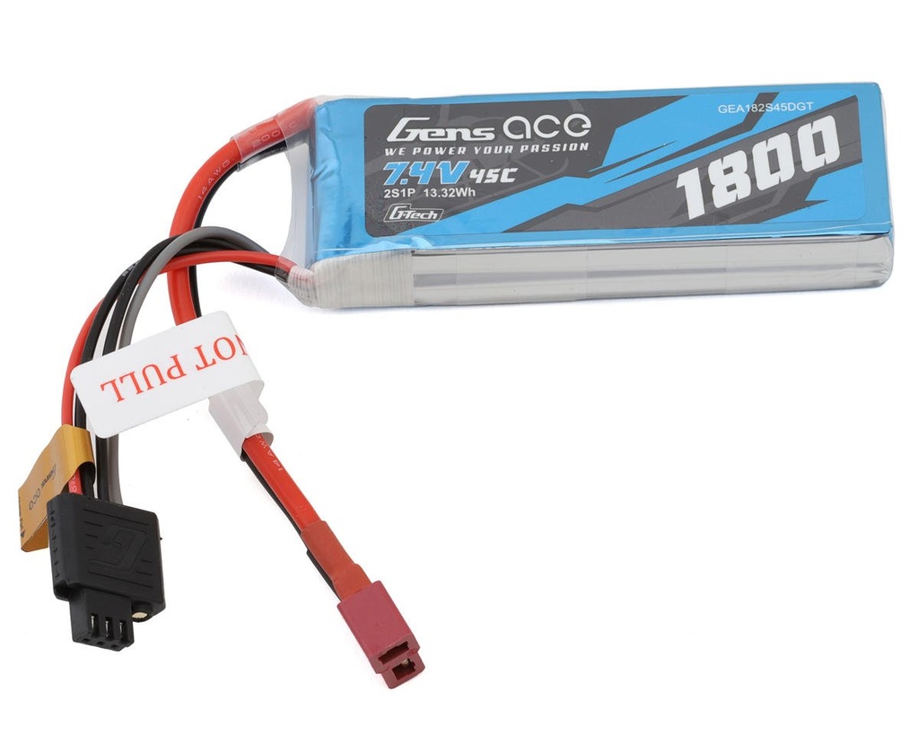 [GEA182S45DGT] Gens Ace G-Tech Smart 2S LiPo Battery 45C (7.4V/1800mAh)