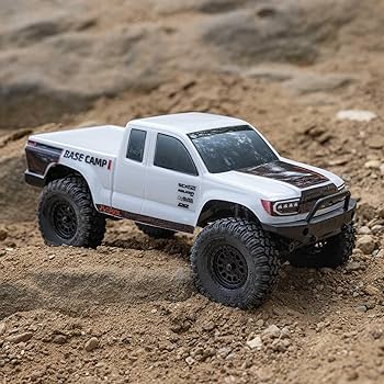 [AXI1219T1] 1/24 SCX24 Base Camp 4WD Rock Crawler Brushed RTR with Battery & Charger, White
