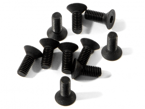 [HPIZ082] Flat Head Screw M3X8mm (Hex Socket/10pcs)
