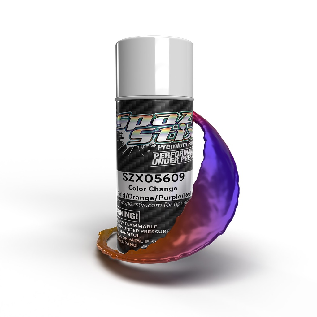 [SZX05609] Color Change Aerosol Paint, Gold/Orange/Purple/Red, 3.5oz