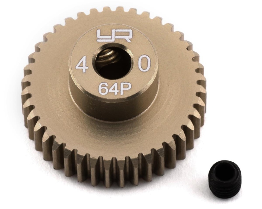 [YEAMG64040] Yeah Racing 64P Hard Coated Aluminum Pinion Gear (40T)