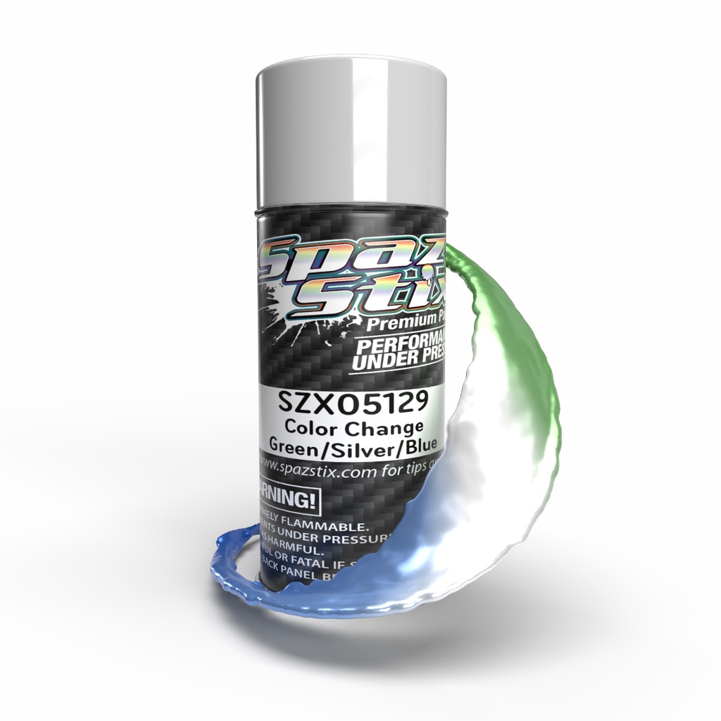 [SZX05129] Color Change Aerosol Paint, Green/Silver/Blue, 3.5oz Can
