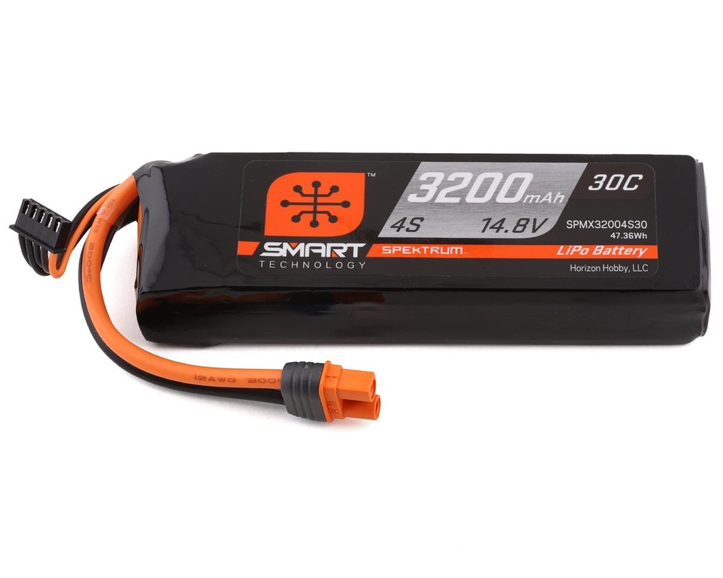 [SPMX32004S30] 3200mAh 4S 14.8V Smart LiPo Battery 30C; IC3