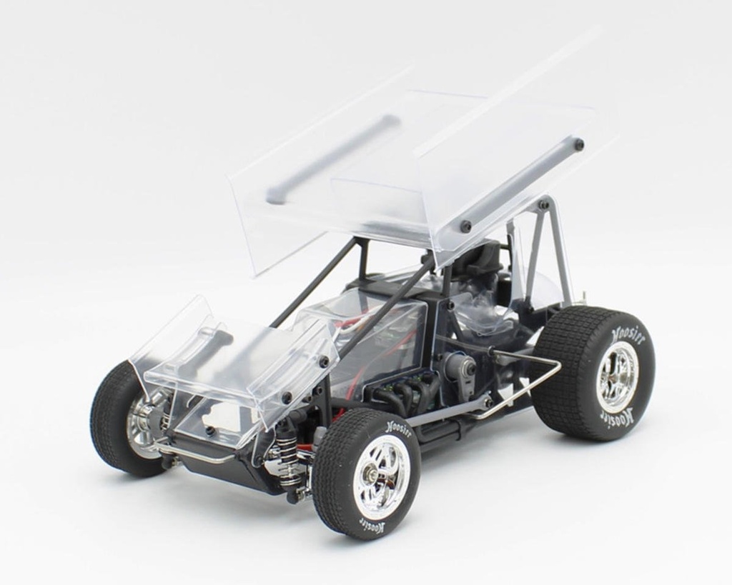 [1RC1097] 1RC Racing Sprint Car 4.0 1/18 Brushless RTR 2WD Oval Racer (Clear)