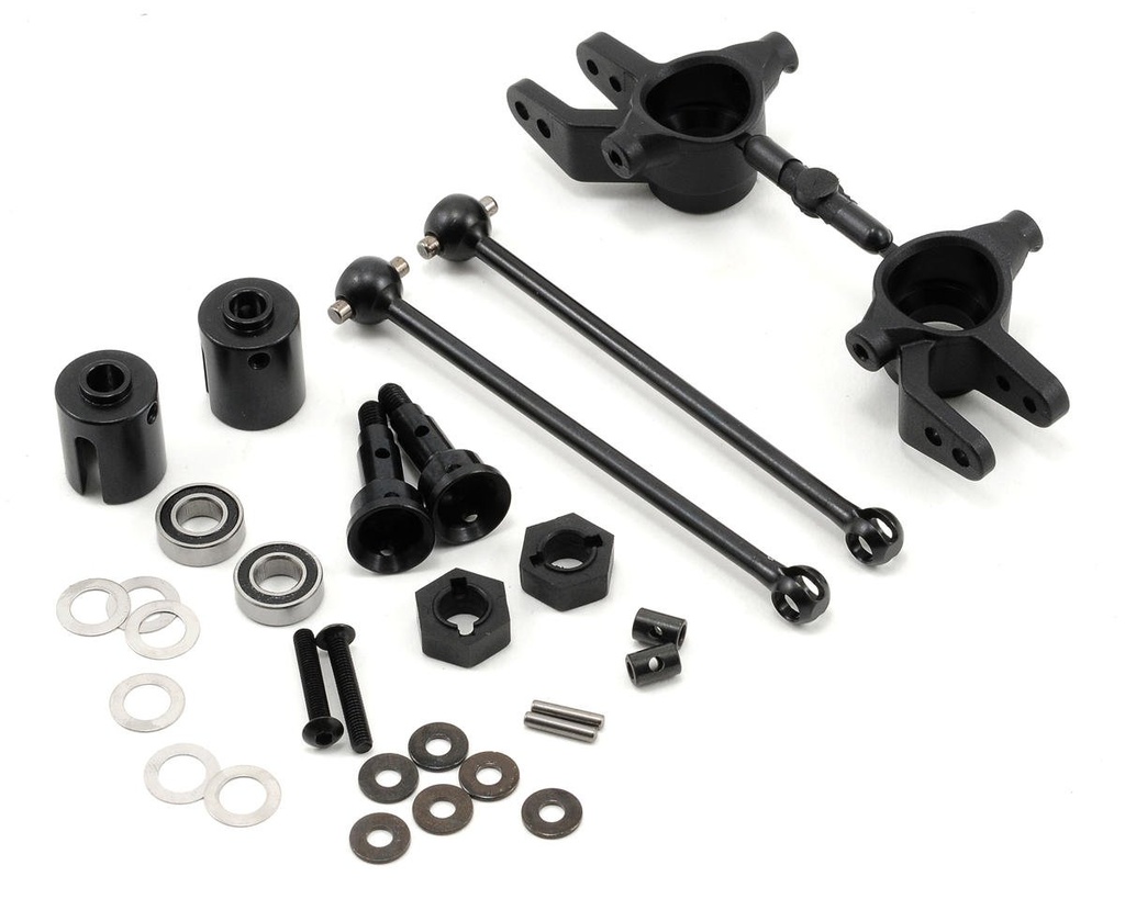 Tekno RC M6 Driveshaft & Steering Block Set (Front, 6mm)