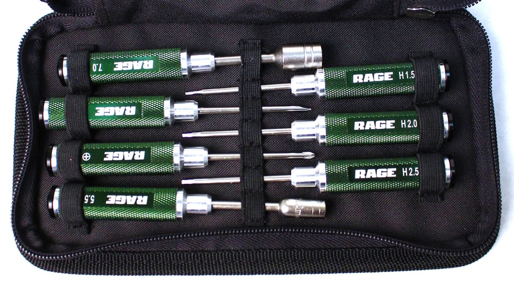 [RGR1500] Compact 7 Piece Machined Tool Set with Case