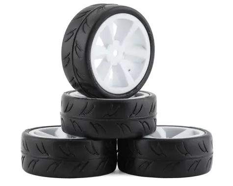 [GRC124GTW] USGT Pre glued tires Edge wheel White (4)