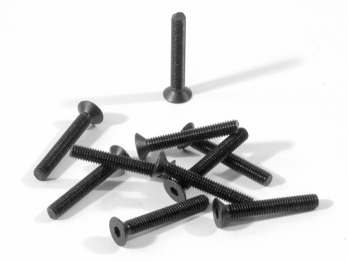 [HPIZ087] Flat Head Screw M3X20mm (Hex Socket/10pcs)