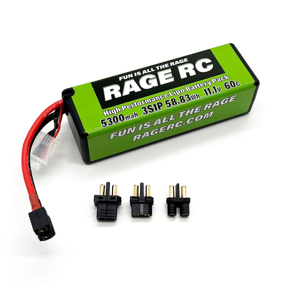 [RGRLP53003S60U] 5300mAh 3S 11.1V 60C Hard Case LiPo Battery w/Uni Connector