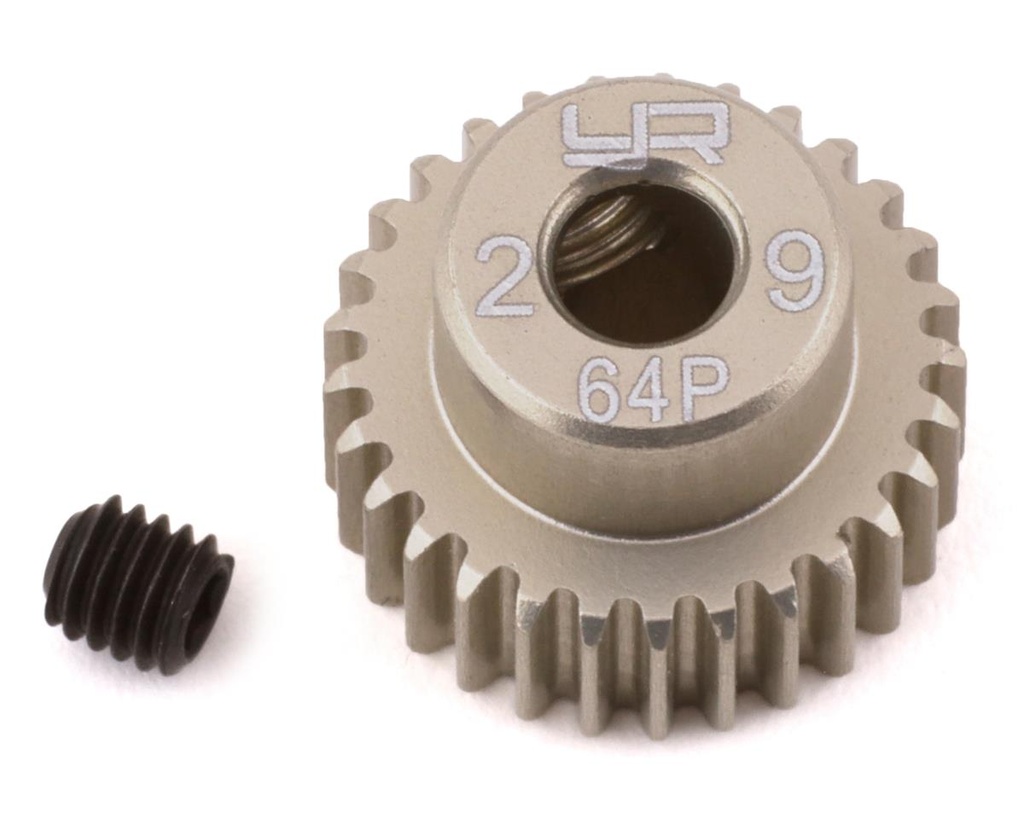 [YEAMG64029] Yeah Racing 64P Hard Coated Aluminum Pinion Gear (29T)