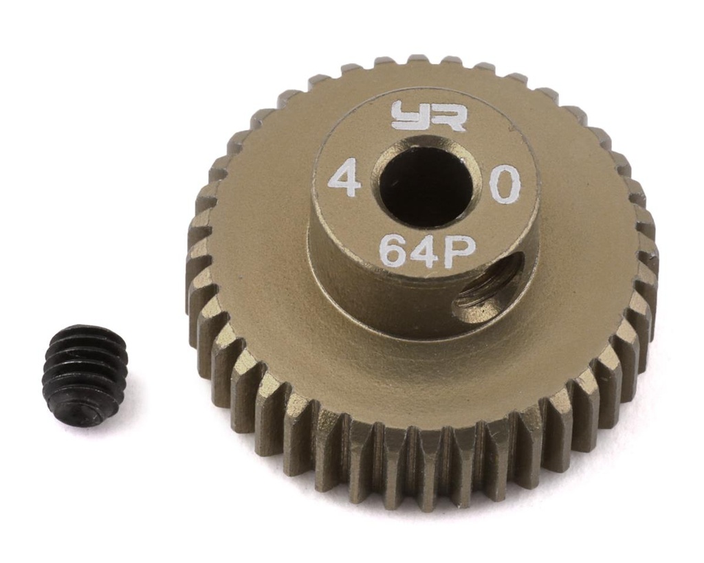 Yeah Racing 64P Hard Coated Aluminum Pinion Gear (48T)