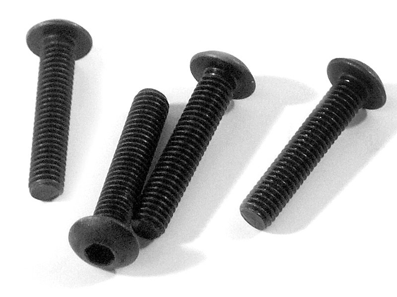 [HPIZ216] Button Head Screw M3X15mm (Hex Socket/4pcs)