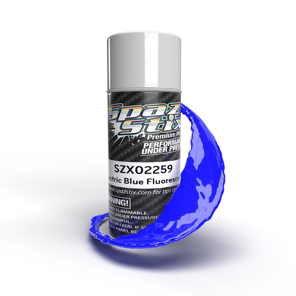 [SZX02259] Electric Blue Fluorescent Aerosol Paint, 3.5oz Can
