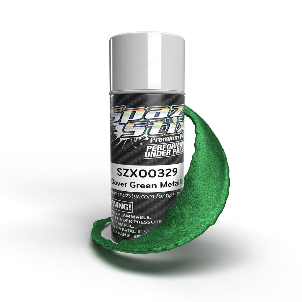 [SZX00329] Clover Green Metallic Aerosol Paint, 3.5oz Can
