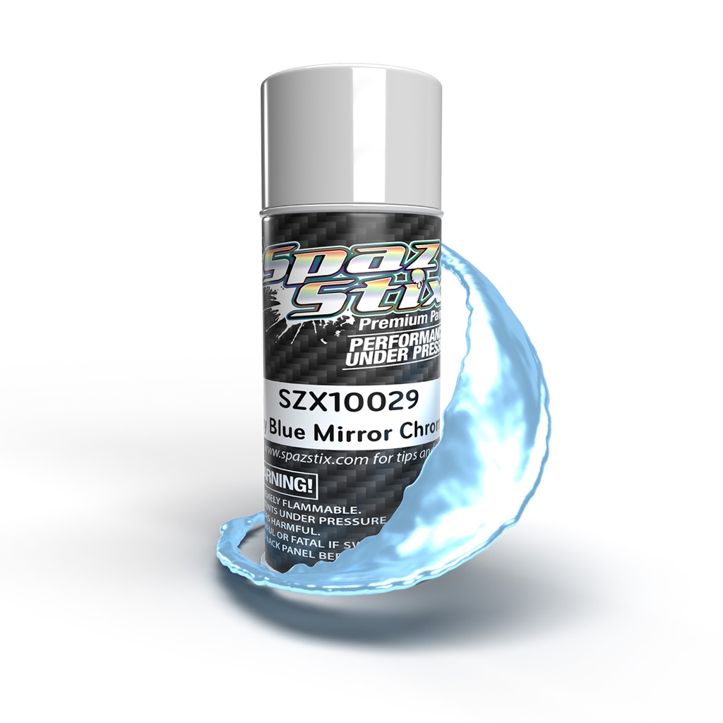 [SZX10029] Sky Blue Mirror Chrome Aerosol Paint, 3.5oz Can