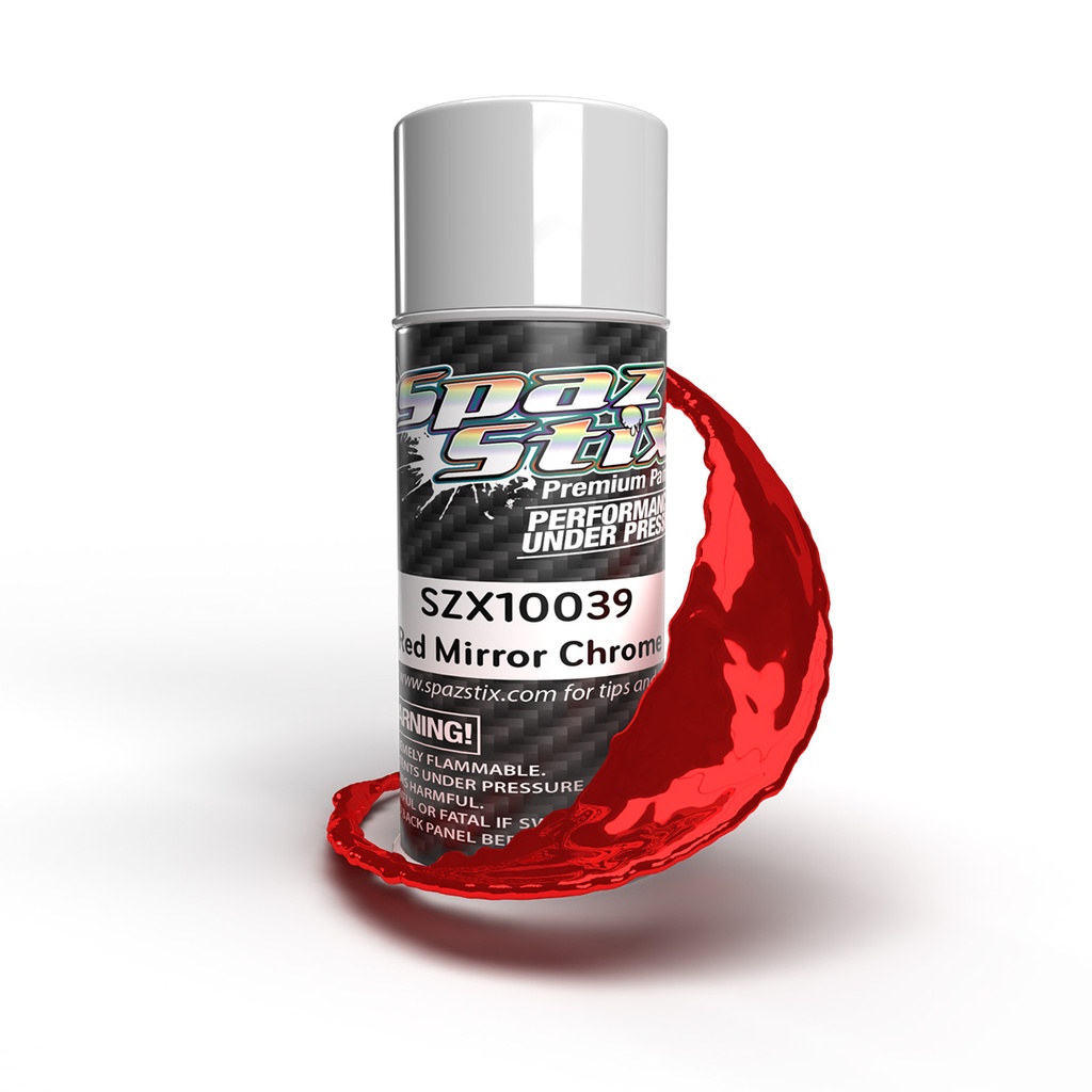 [SZX10039] Red Mirror Chrome Aerosol Paint, 3.5oz Can