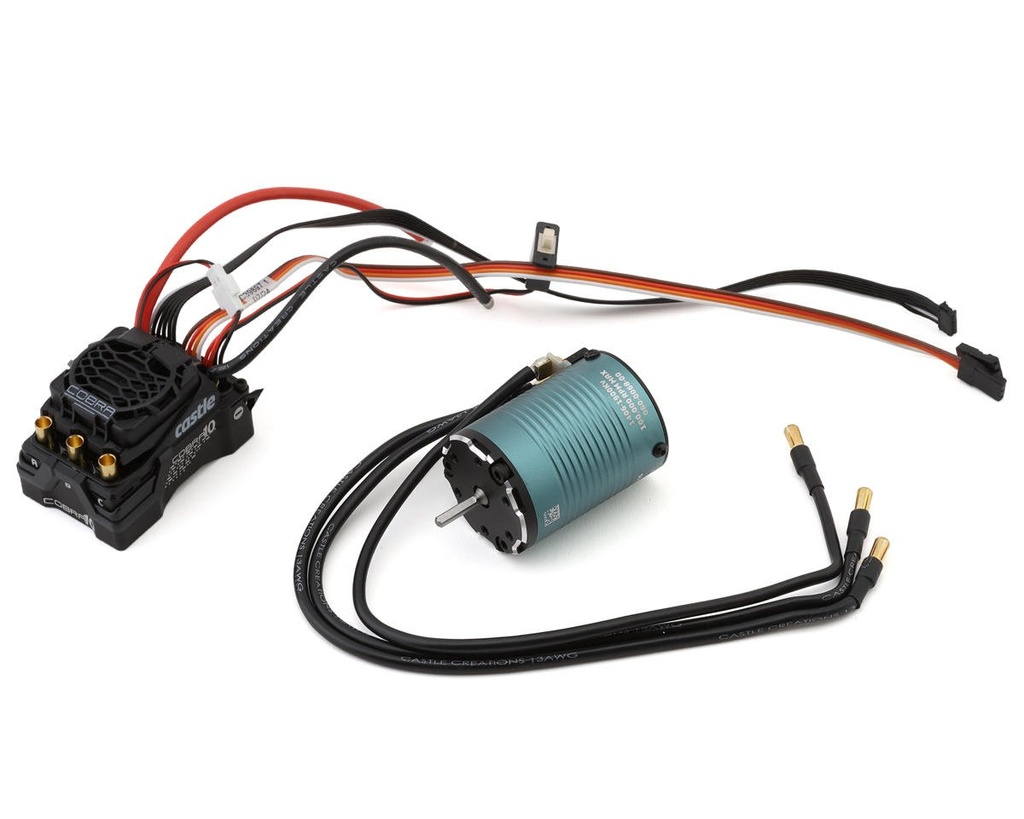 [CSE010017405] Castle Creations Cobra 10 6S 1/10 Brushless Combo w/1406 Sensored Motor (1900kV)
