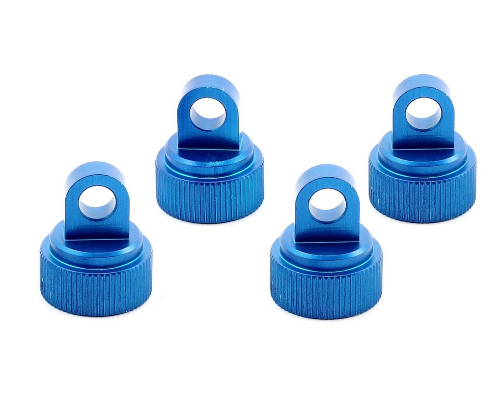 Blue Upper Shock Caps-Traxxas CNC Machined Alum 4pc Blue