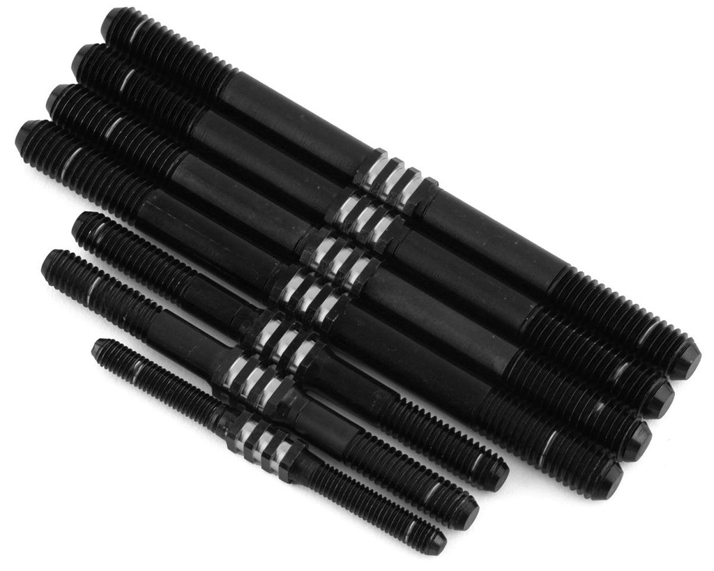 Fin Titanium Turnbuckle Set, Stealth Black, 7pcs, Fits