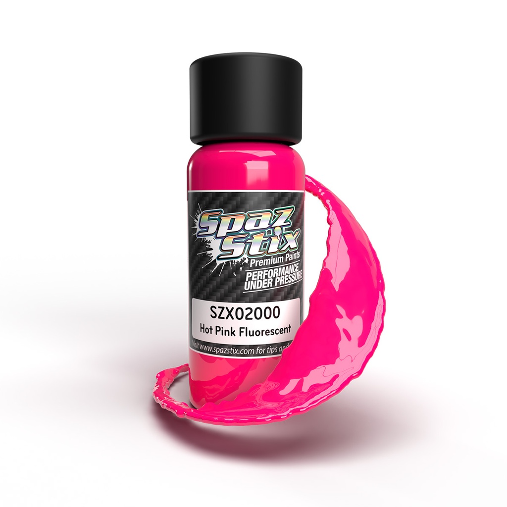 [SZX02000] Hot Pink Fluorescent Airbrush Ready Paint, 2oz Bottle