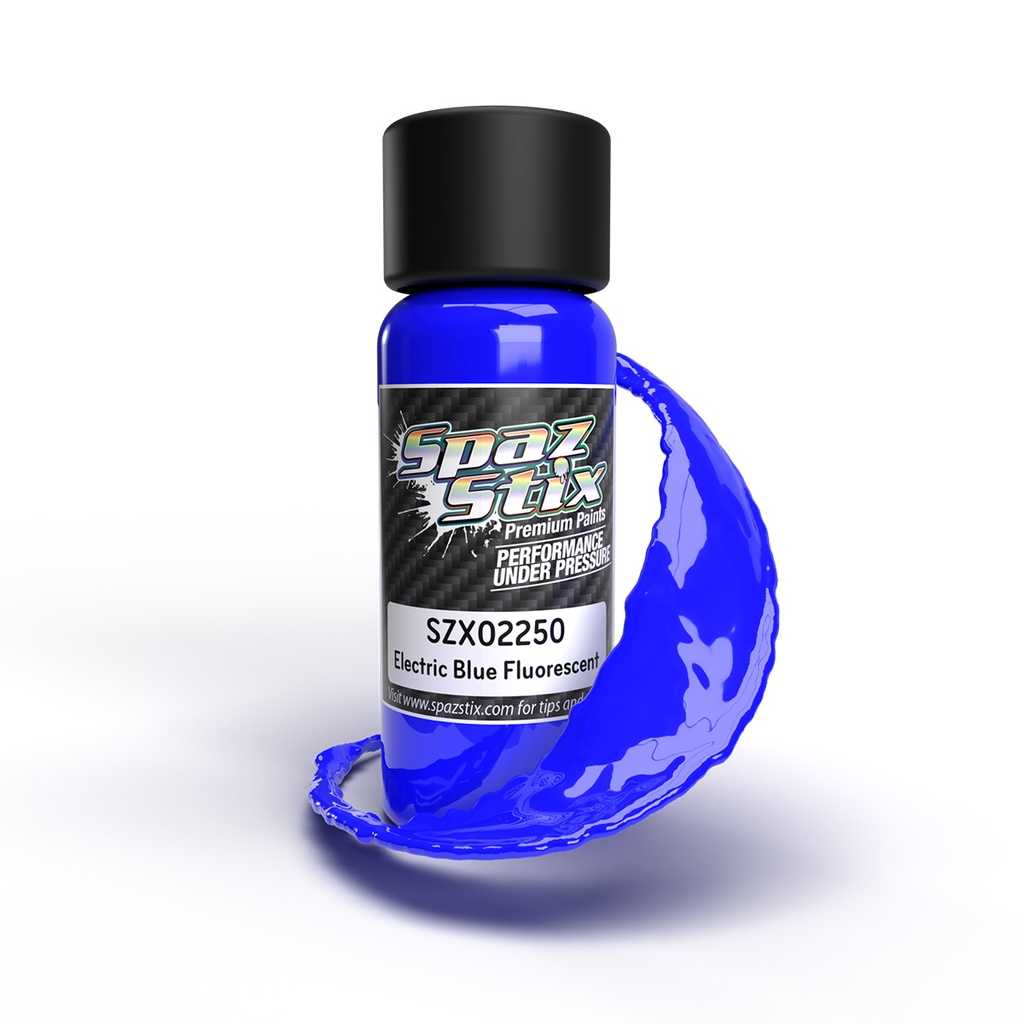 [SZX02250] Electric Blue Fluorescent Airbrush Ready Paint, 2oz