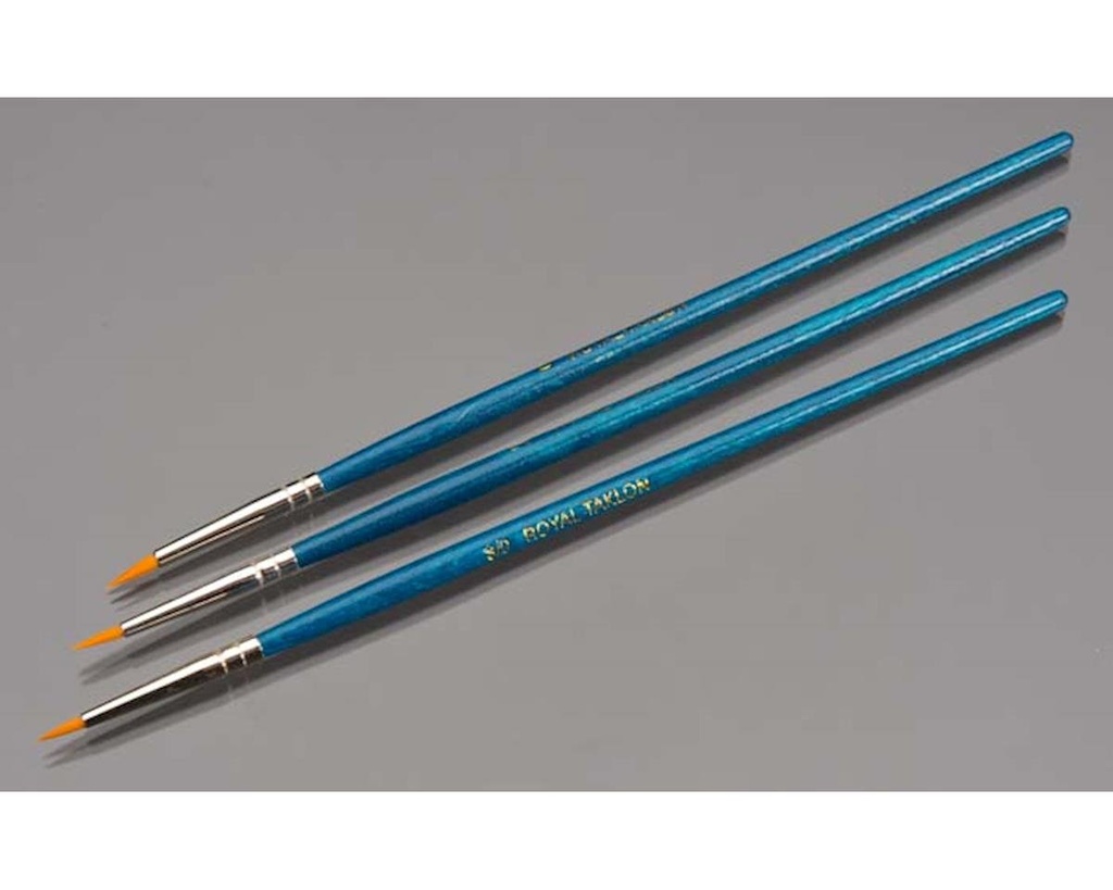 [RBMRSET9109] Royal Brush Manufacturing Value Brush Set Gold Taklon - 3pc Detail