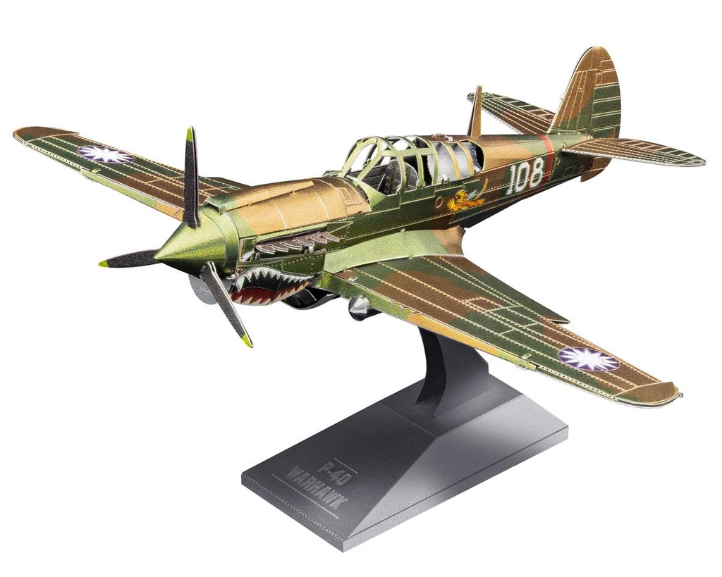 [FSCMMS213] Fascinations P-40 Warhawk 3D Metal Model Kit