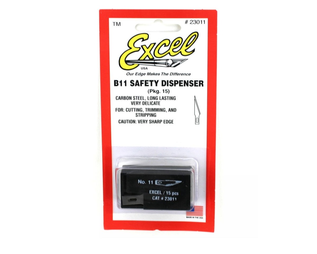 [EXL23011] Excel #11 Double Honed Replacement Blades (15)