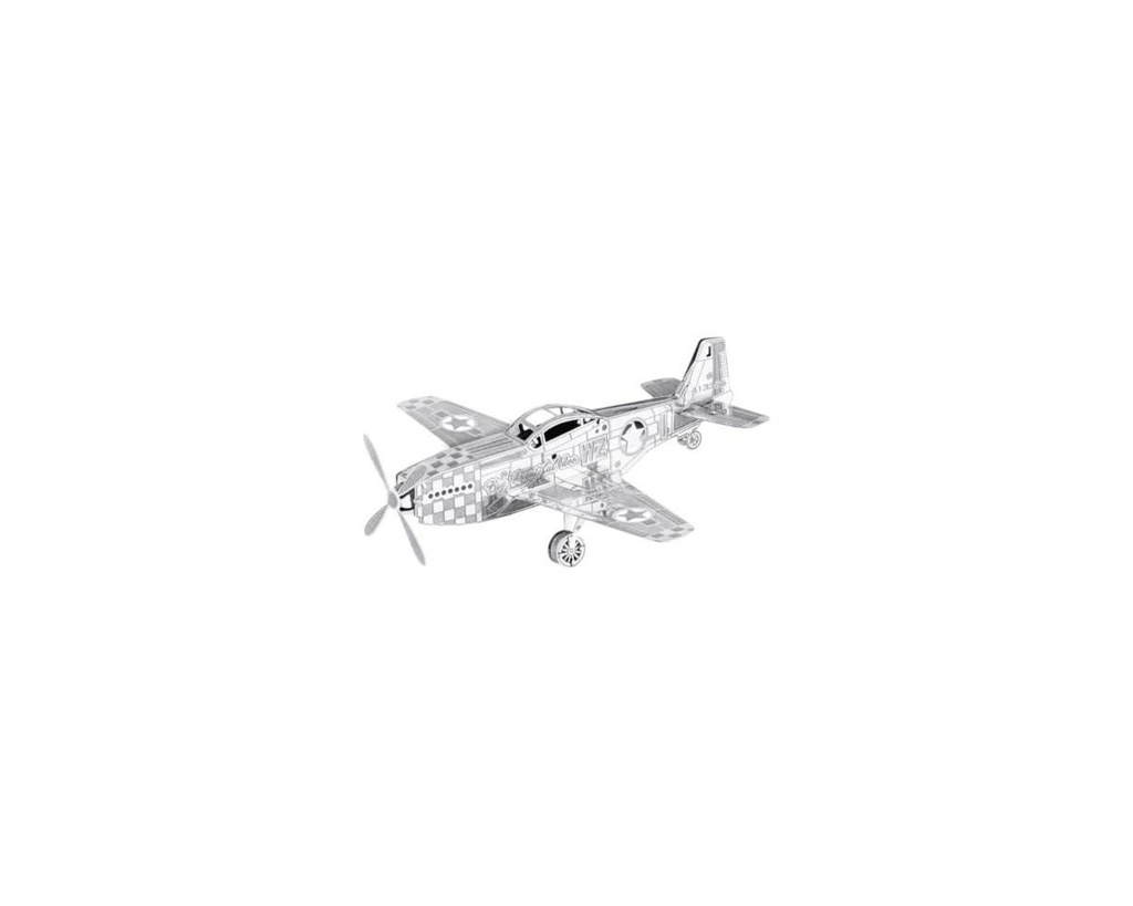 [FSC3] Fascinations Metal Earth MMS003 3D Laser Cut Model - Mustang P-51 Plane