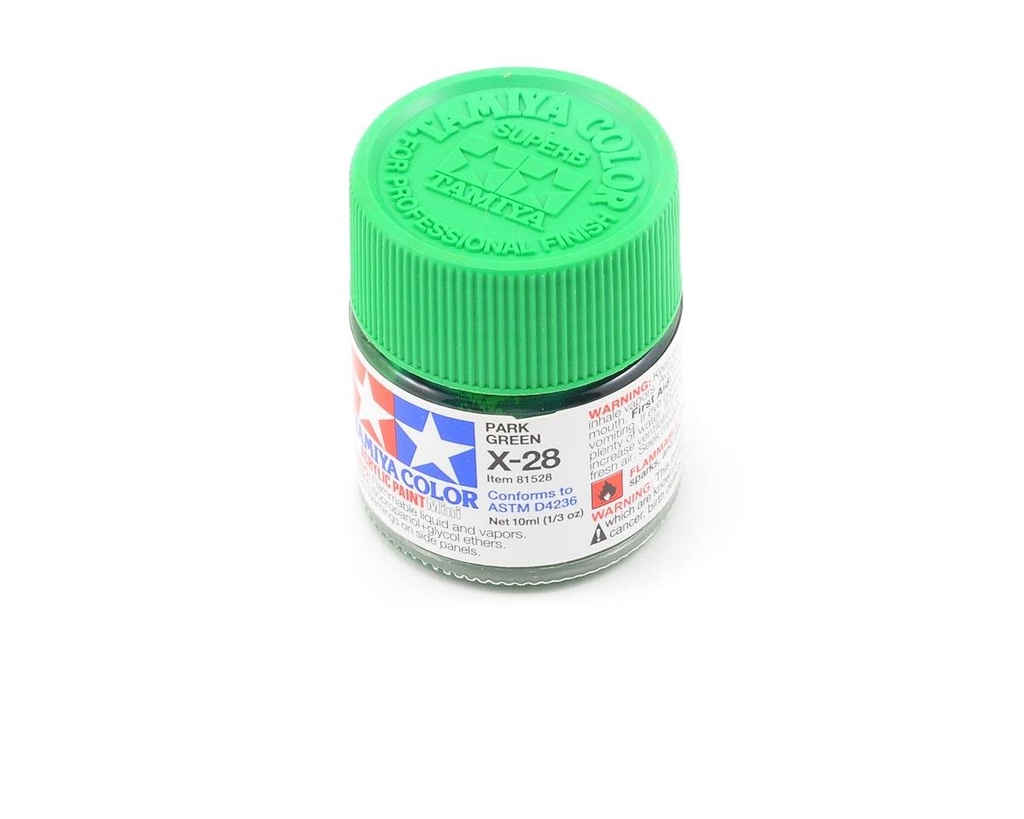 [TAM81528] Tamiya X-28 Park Green Acrylic Paint (10ml)