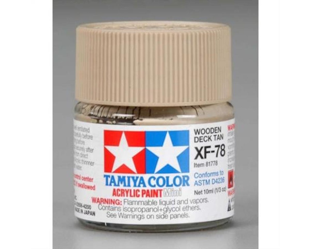 [TAM81778] Tamiya XF-78 Flat Wood Deck Tan Acrylic Paint (10ml)