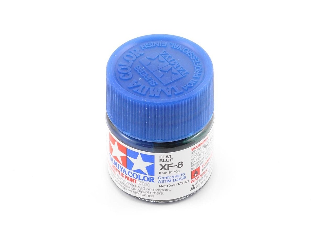 [TAM81708] Tamiya XF-8 Flat Blue Acrylic Paint (10ml)