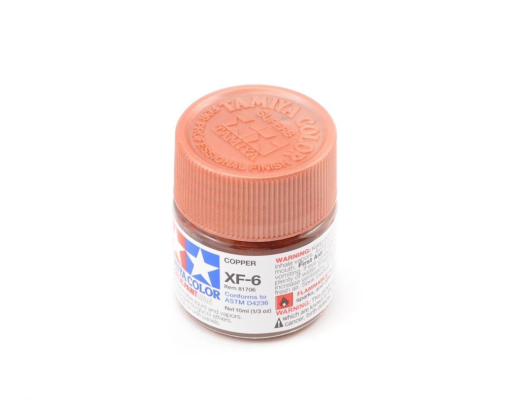 [TAM81706] Tamiya Acrylic Mini XF-6 Flat Copper Paint (10ml)