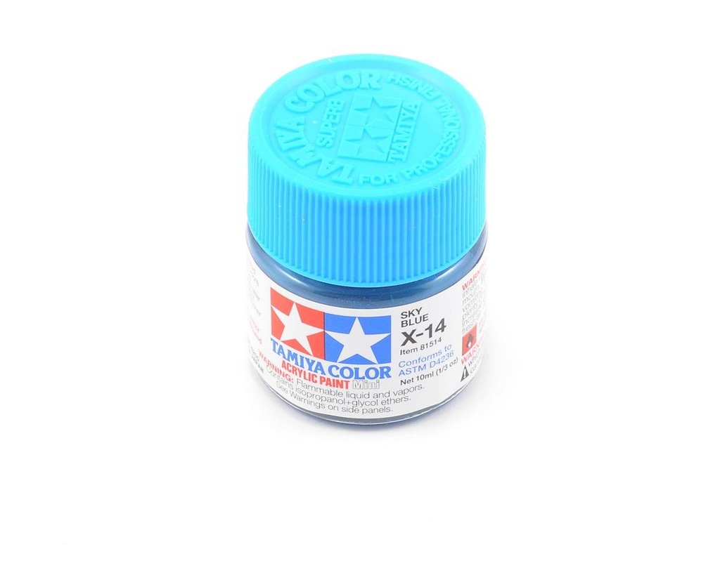 [TAM81514] Tamiya X-14 Sky Blue Acrylic Paint (10ml)