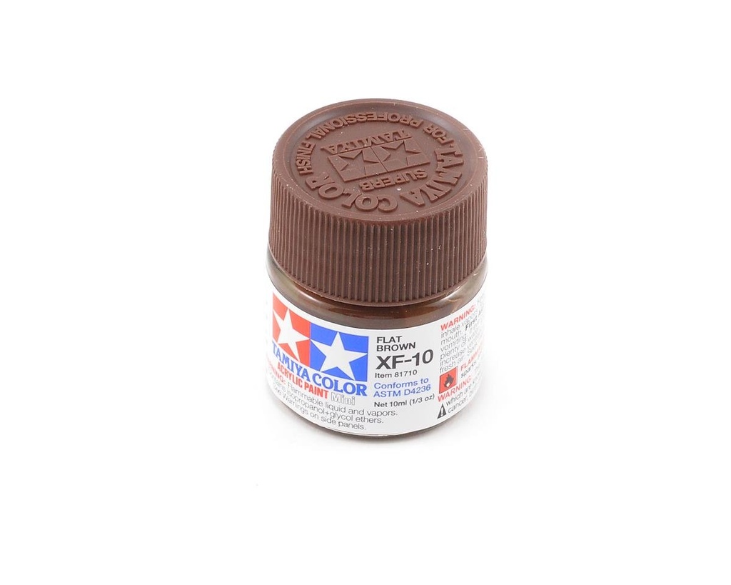[TAM81710] Tamiya XF-10 Flat Brown Acrylic Paint (10ml)