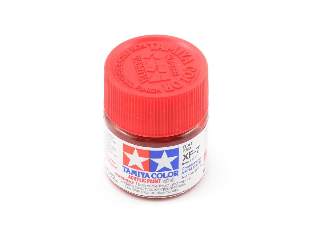 [TAM81707] Tamiya XF-7 Flat Red Acrylic Paint (10ml)