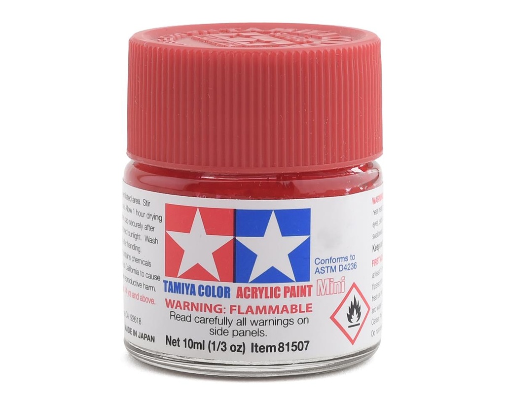 [TAM81527] Tamiya X-27 Clear Red Acrylic Paint (10ml)