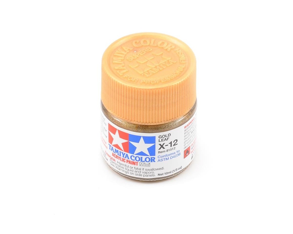 [TAM81512] Tamiya X-12 Gold Leaf Acrylic Paint (10ml)