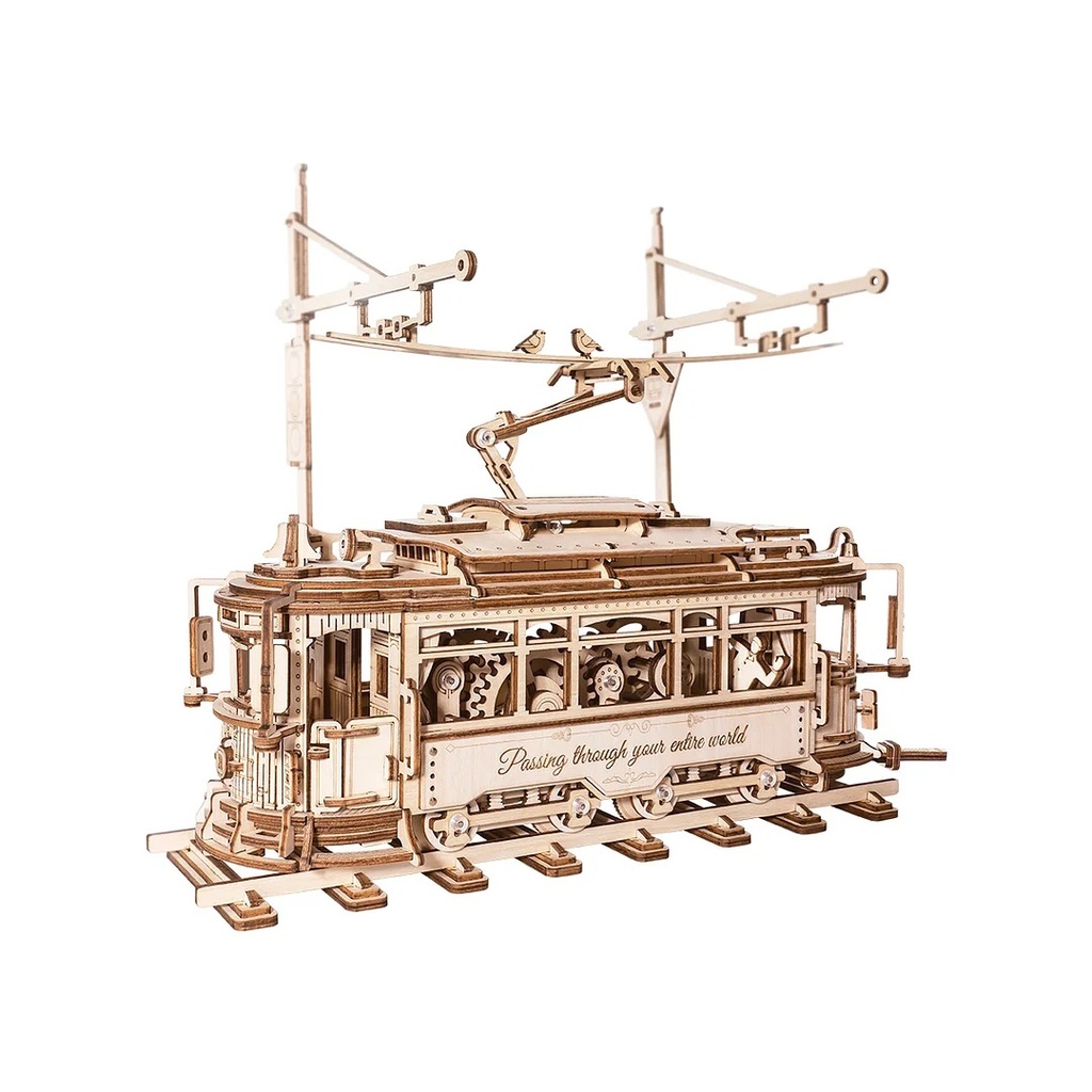 [ROELK801] Classic City Tram 3D Wooden Puzzle