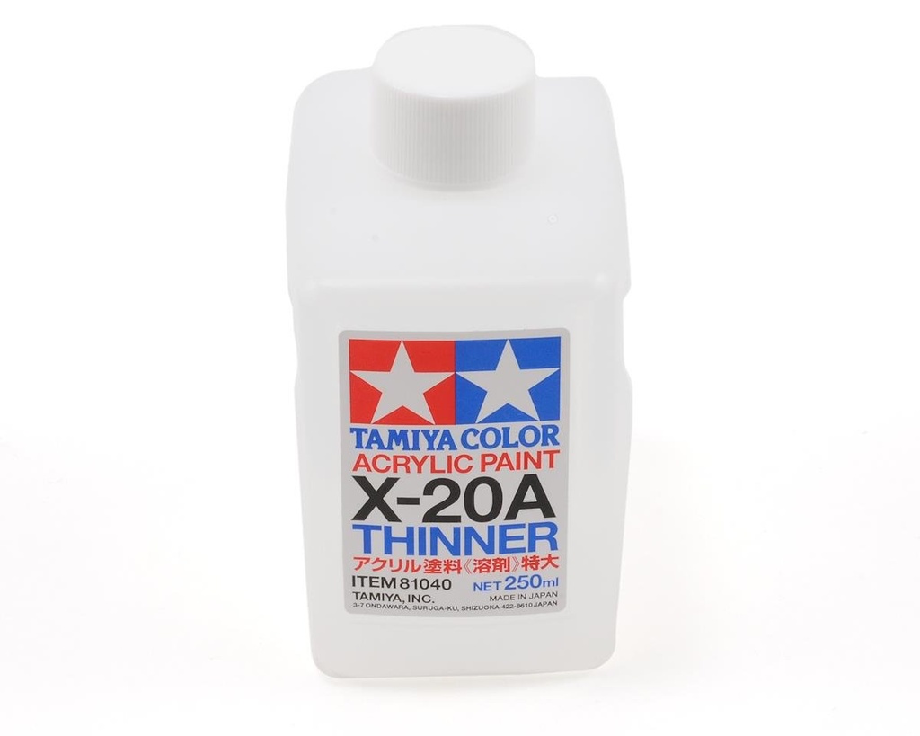 [TAM81040] Tamiya X-20A Acrylic/Poly Paint Thinner (250ml)