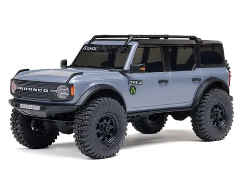 [AXI2048T2] 1/30 SCX30 Ford Bronco 4X4 RTR Brushed Rock Crawler (Battery & Charger Included), Gray
