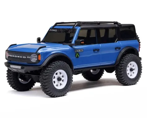 [AXI2048T1] 1/30 SCX30 Ford Bronco 4X4 RTR Brushed Rock Crawler (Battery & Charger Included), Blue