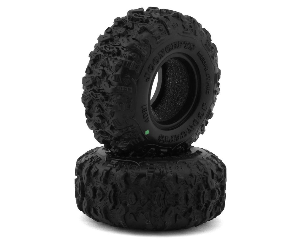 [JCO408102] JConcepts Megalithic 1.0 Micro Crawler Tires (2) (57mm OD) (Green)