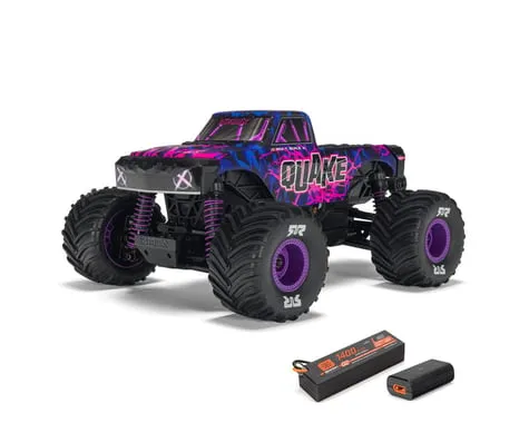 [ARA2137T3] 1/16 QUAKE GROM 4X4 RTR Brushed Monster Truck (Battery & Charger Included), Purple