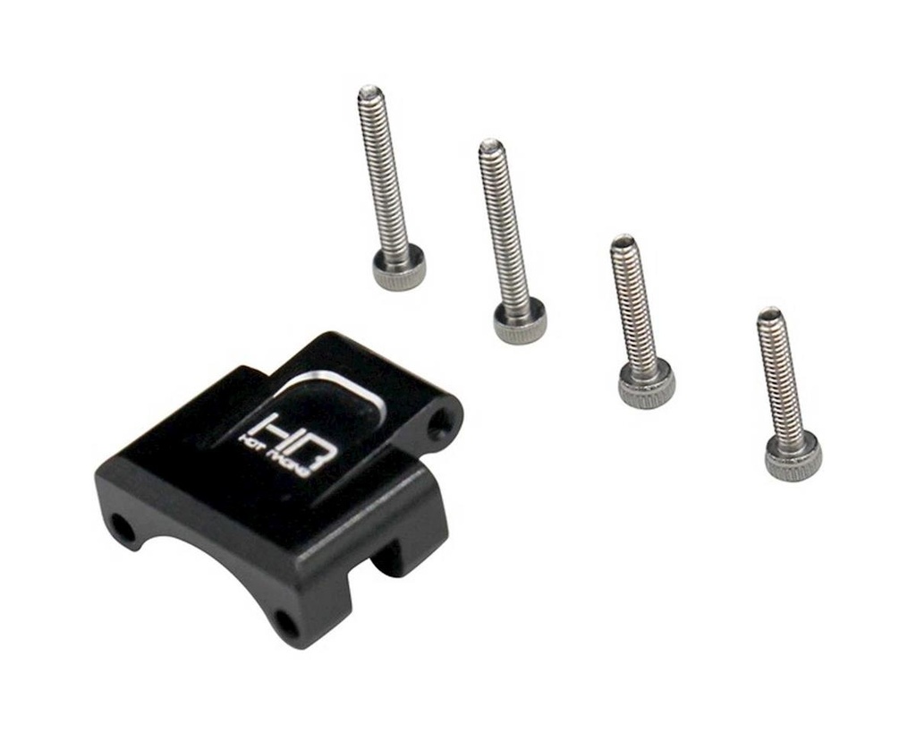 [HRASXTF09U01] Hot Racing Axial SCX24 Aluminum Rear Axle Truss Upper Link Mount (Black)