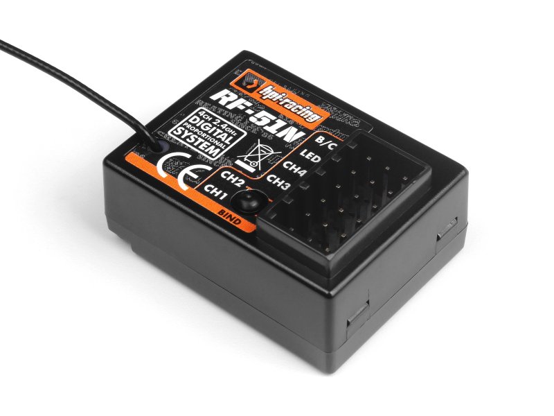 [HPI160556] Waterproof RF-51N 2.4GHz 4 Channel Receiver