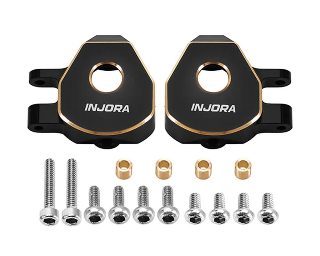 [INJASC3206BK] Injora Redcat Ascent-32 Brass Steering Knuckles (Black) (2) (5.4g ea)